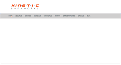Desktop Screenshot of kineticbodyworks.com